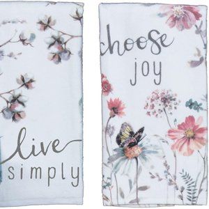 KAY Dee Designs Kitchen Towel Set (2 pc) - Choose Joy and Live Simply